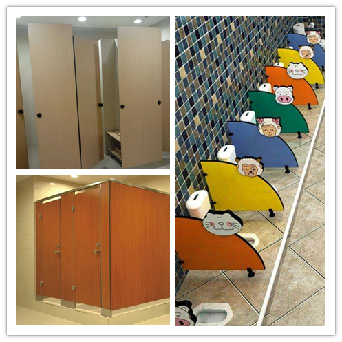 División del retrete de HPL